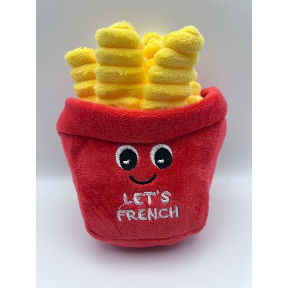 Novelty French Fries Plush Toy Let's French Red Fry Box Soft Stuffed Food Decor